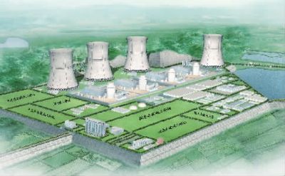 小墨山核電廠效果圖。（本版圖片由湖南核電有限公司提供）